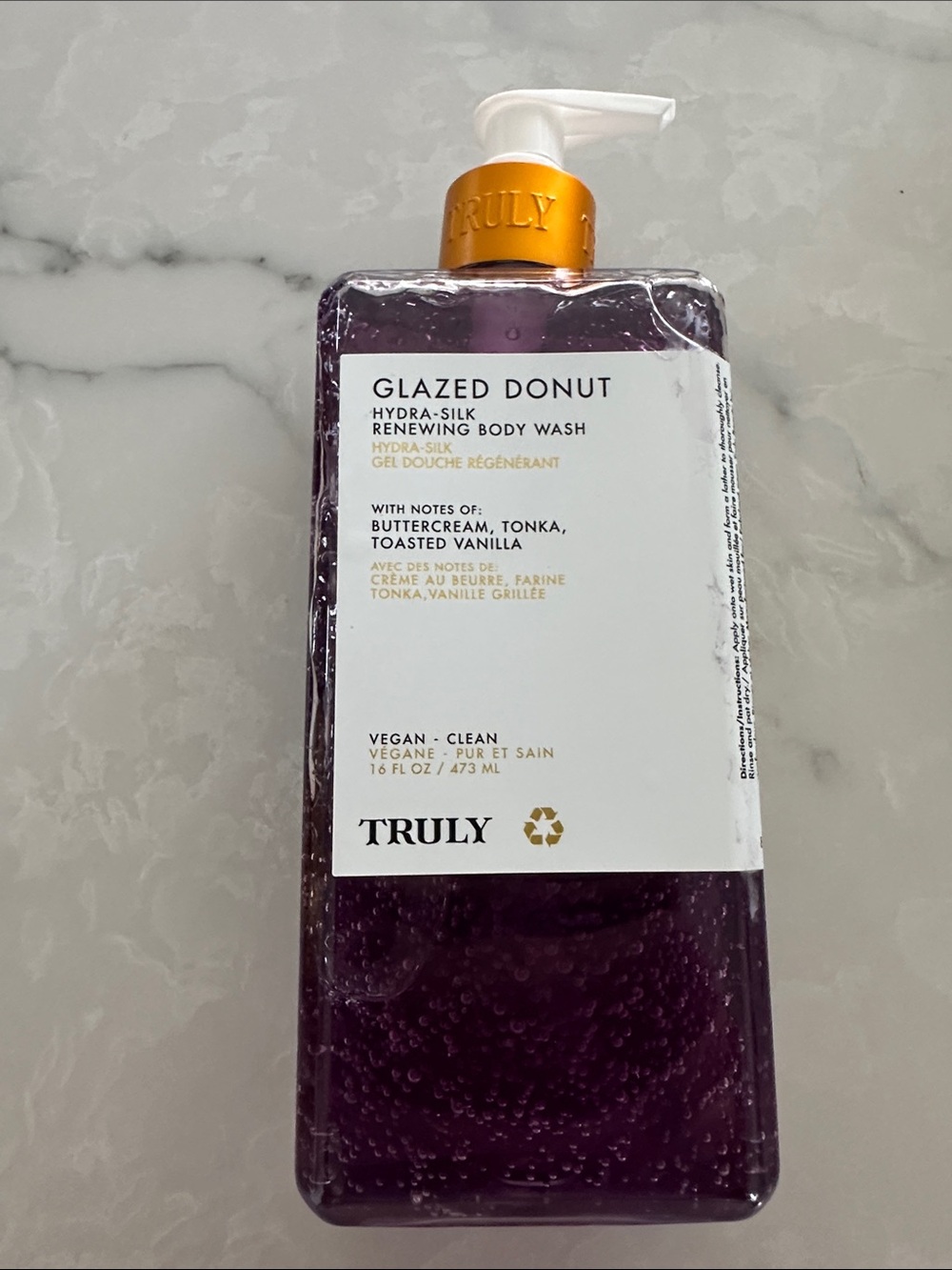 TRULY JUMBO Glazed Donut Hydra-Silk Body Wash 16 fl oz - Brand New!